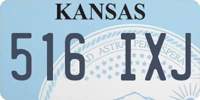 KS license plate 516IXJ