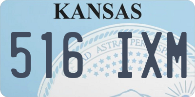 KS license plate 516IXM
