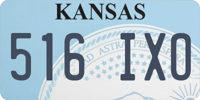 KS license plate 516IXO
