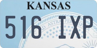 KS license plate 516IXP