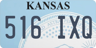 KS license plate 516IXQ