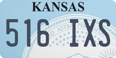 KS license plate 516IXS