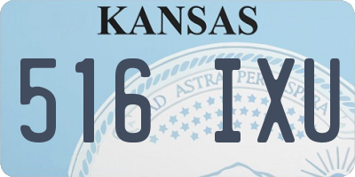 KS license plate 516IXU