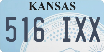 KS license plate 516IXX