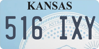 KS license plate 516IXY