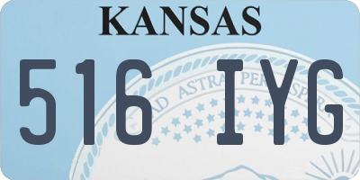 KS license plate 516IYG