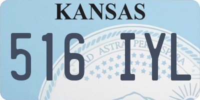 KS license plate 516IYL
