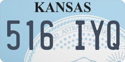 KS license plate 516IYQ