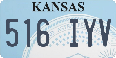 KS license plate 516IYV