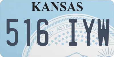 KS license plate 516IYW