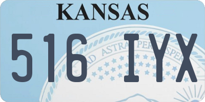KS license plate 516IYX