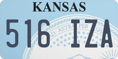 KS license plate 516IZA