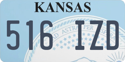 KS license plate 516IZD