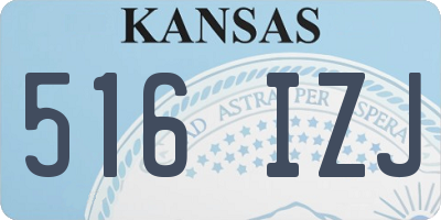 KS license plate 516IZJ