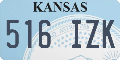KS license plate 516IZK