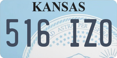 KS license plate 516IZO