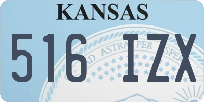 KS license plate 516IZX