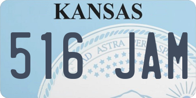 KS license plate 516JAM