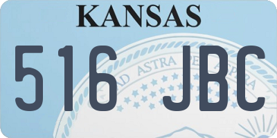 KS license plate 516JBC
