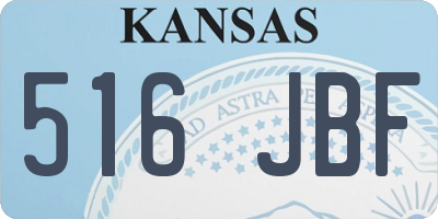KS license plate 516JBF
