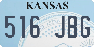 KS license plate 516JBG