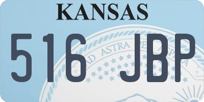 KS license plate 516JBP