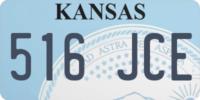 KS license plate 516JCE
