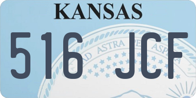 KS license plate 516JCF