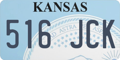 KS license plate 516JCK