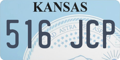 KS license plate 516JCP