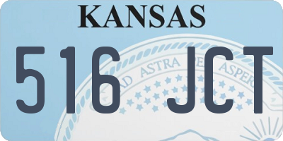 KS license plate 516JCT