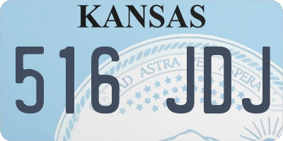 KS license plate 516JDJ