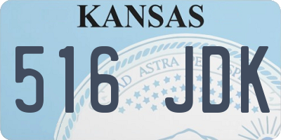 KS license plate 516JDK