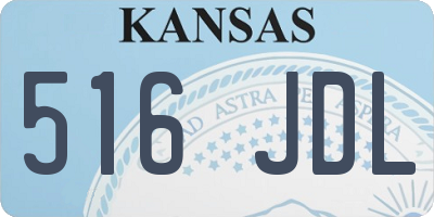 KS license plate 516JDL