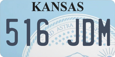 KS license plate 516JDM