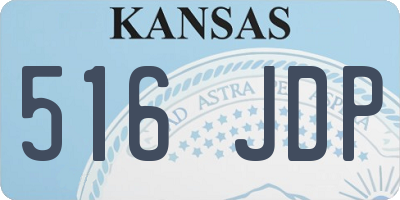 KS license plate 516JDP