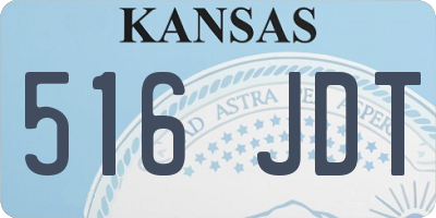 KS license plate 516JDT