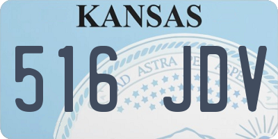 KS license plate 516JDV