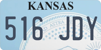KS license plate 516JDY