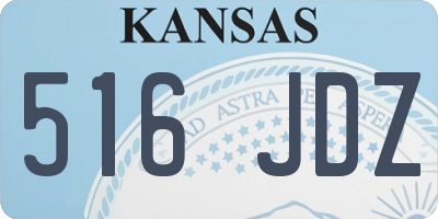 KS license plate 516JDZ