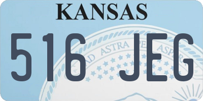 KS license plate 516JEG