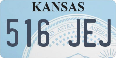 KS license plate 516JEJ