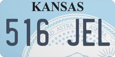 KS license plate 516JEL