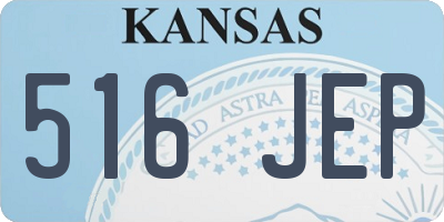 KS license plate 516JEP