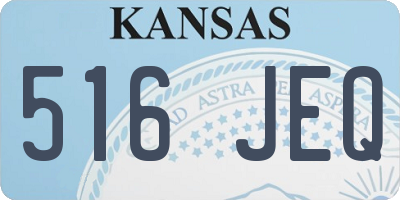 KS license plate 516JEQ
