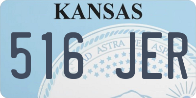 KS license plate 516JER