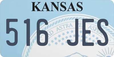 KS license plate 516JES
