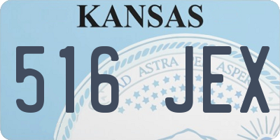 KS license plate 516JEX