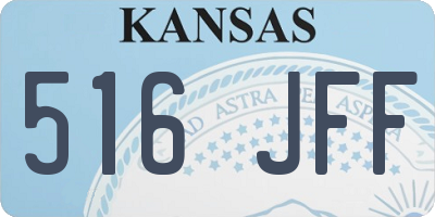 KS license plate 516JFF