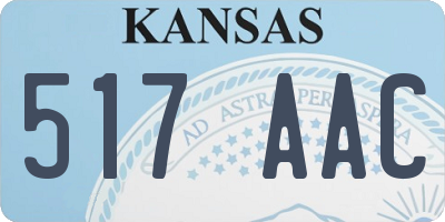 KS license plate 517AAC